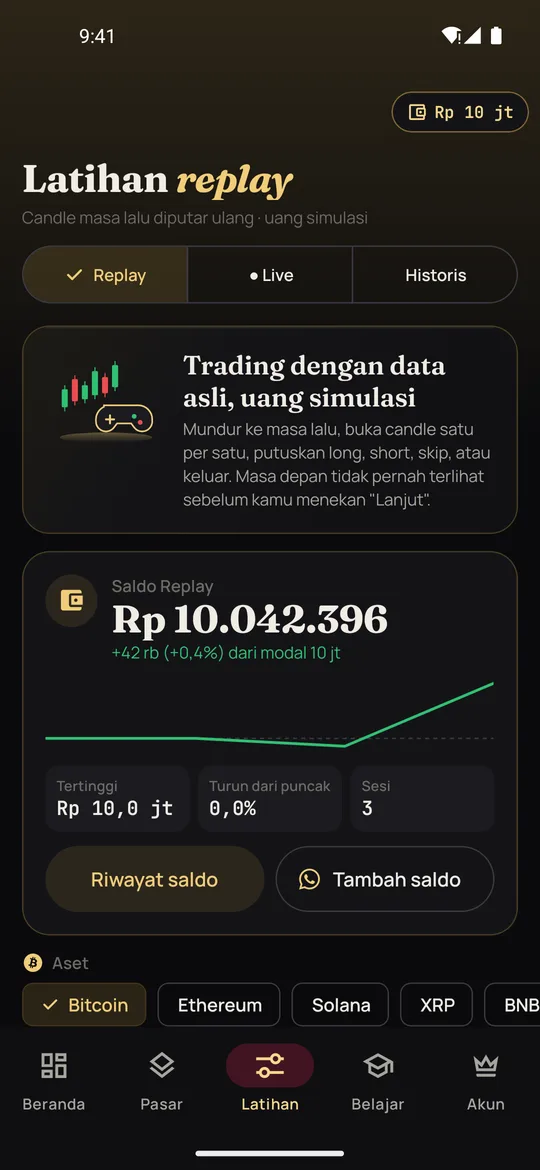Mulai latihan